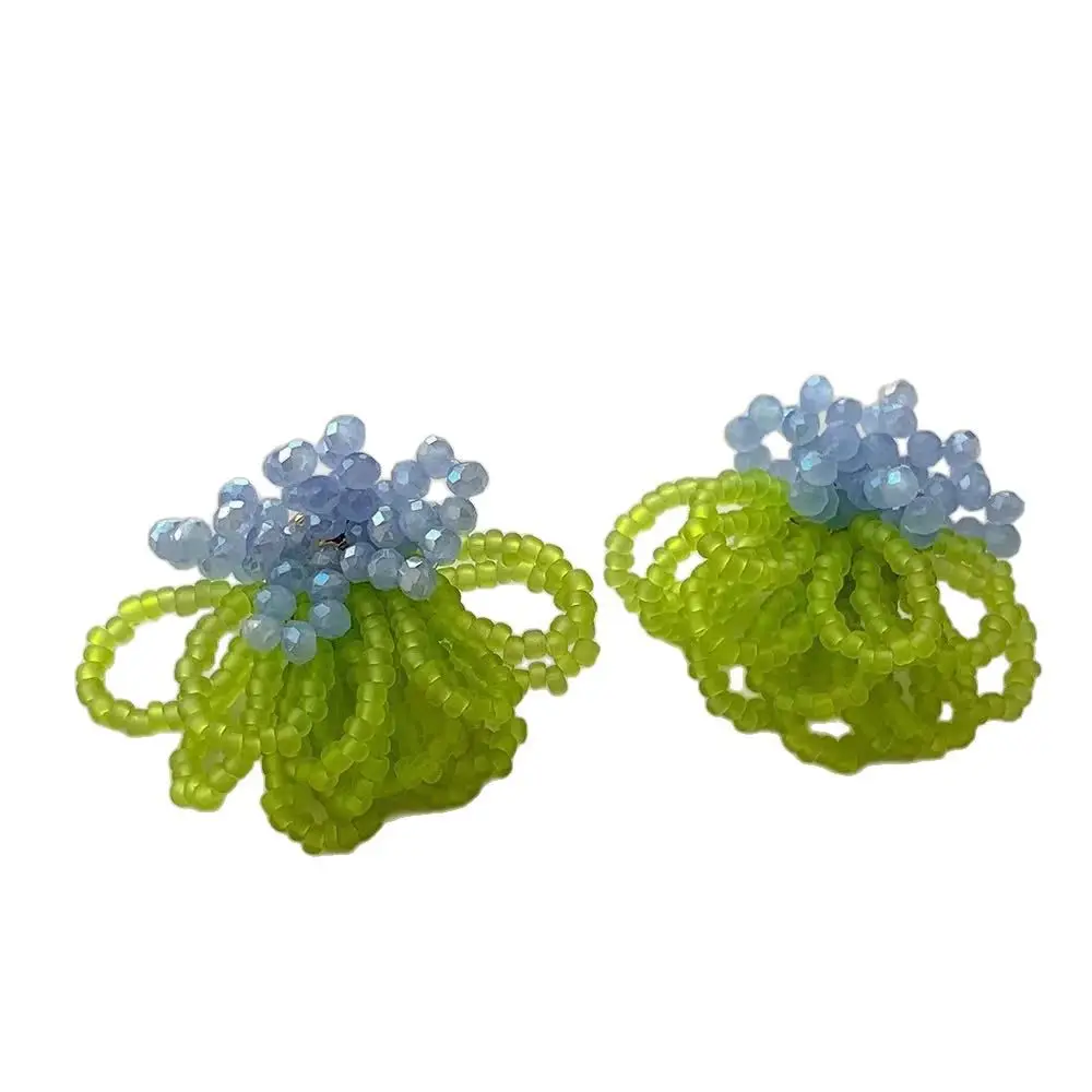 Castle Peak Fog 925 Silver Ear Clip with Crystal Tassel