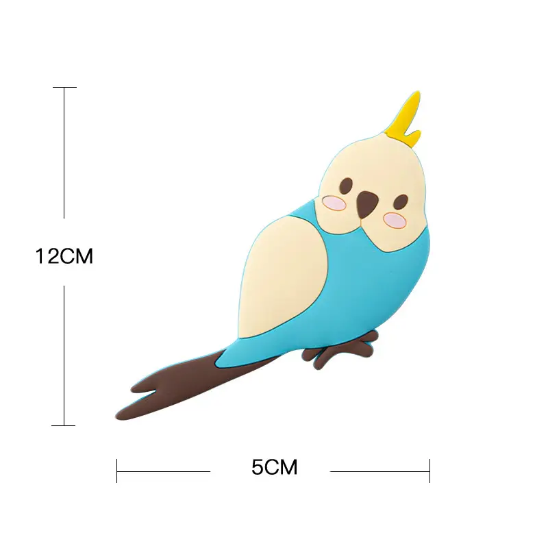 Cartoon Parrot Magnetic Hook Sticker for Home Decor