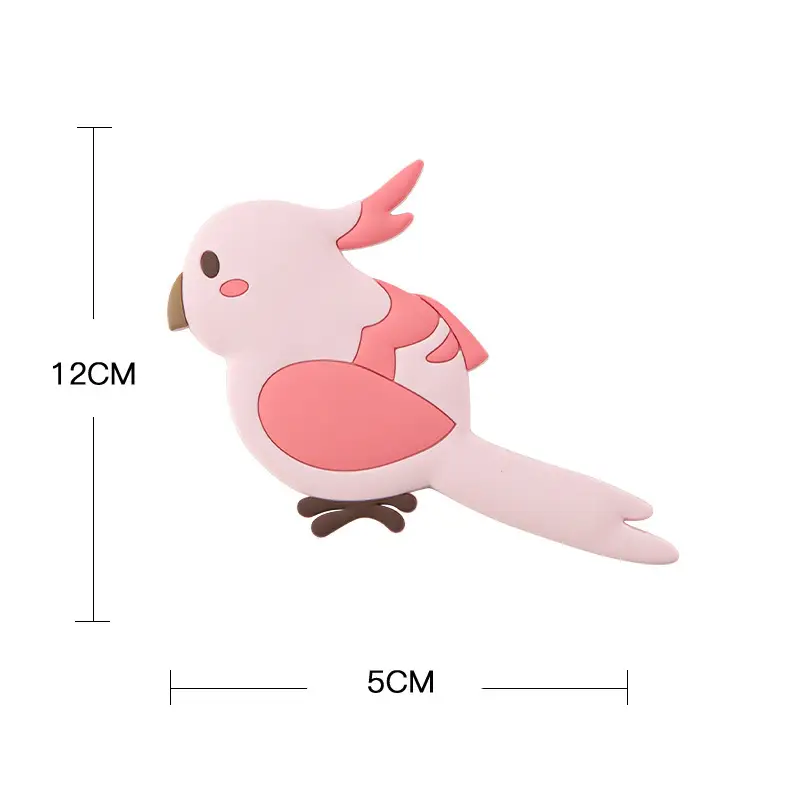 Cartoon Parrot Magnetic Hook Sticker for Home Decor