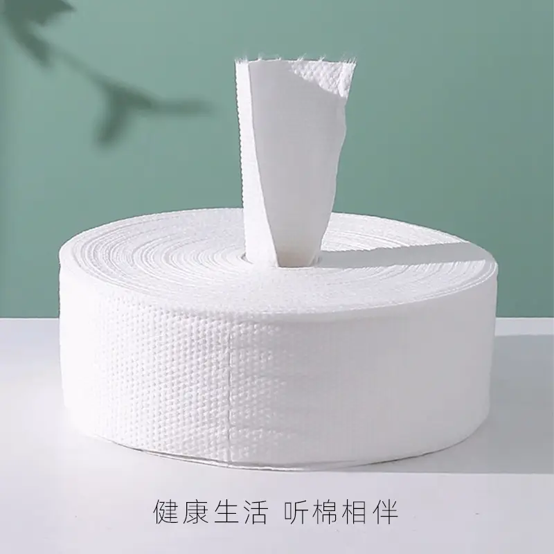 Disposable Facial Cleansing Towel Mesh Pattern Soft Towel Roll Type Beauty Salon Thickeneded Makeup Remover Cleansing Tissue Cotton - Image 3