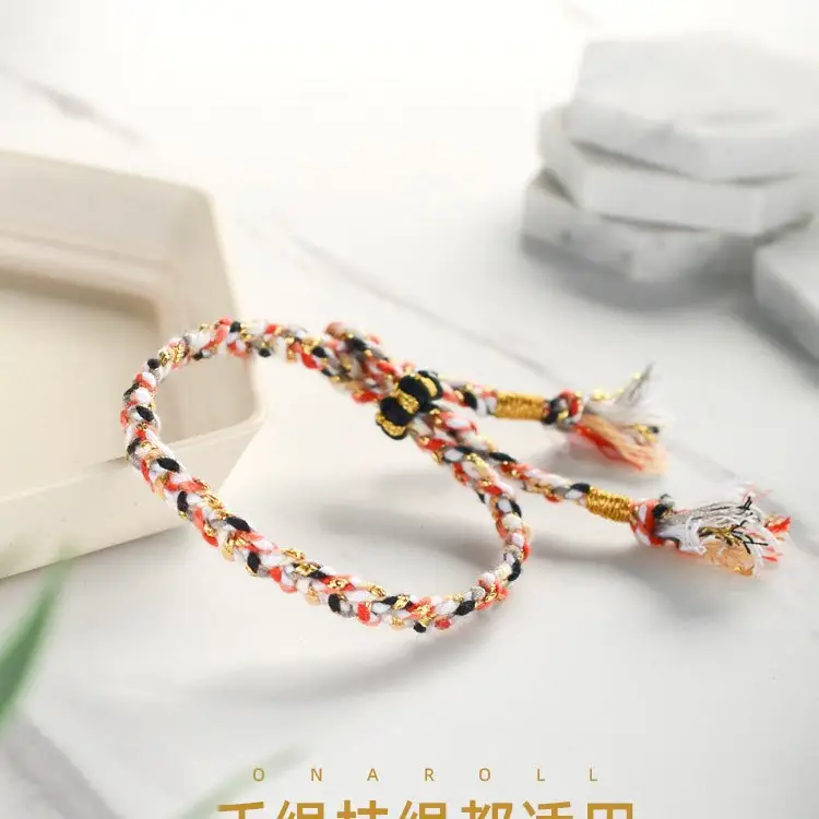 Multicolored Braided Cotton Rope for DIY Crafts