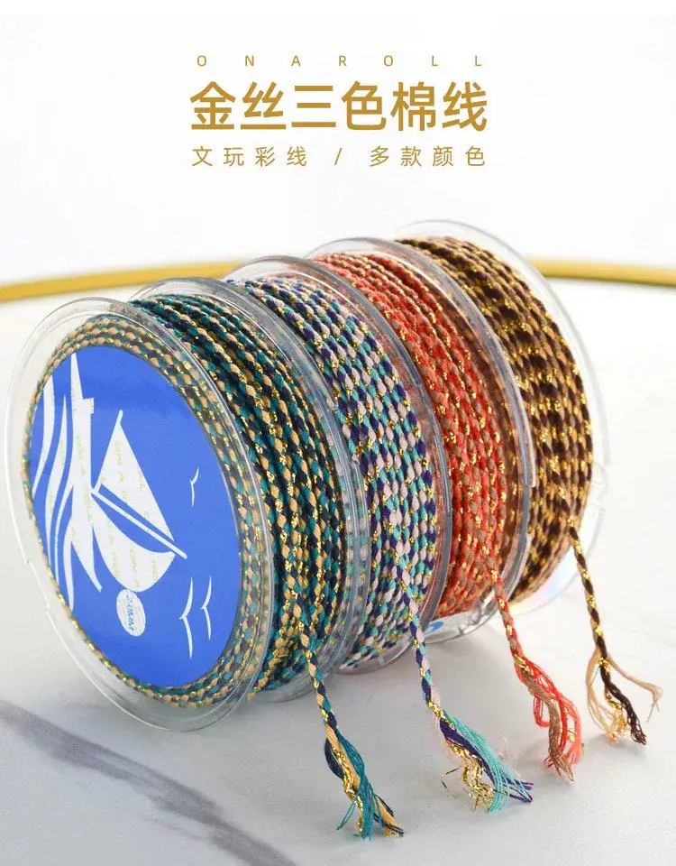Multicolored Braided Cotton Rope for DIY Crafts — feature 1