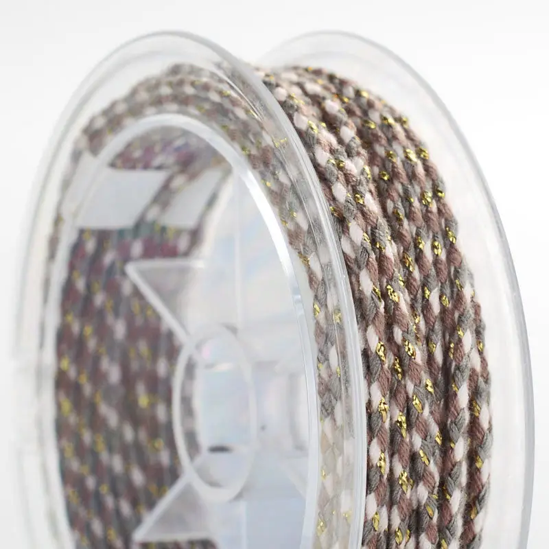 Multicolored Braided Cotton Rope for DIY Crafts