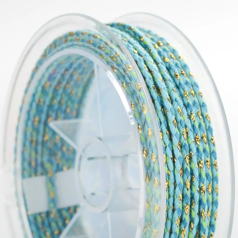 Multicolored Braided Cotton Rope for DIY Crafts