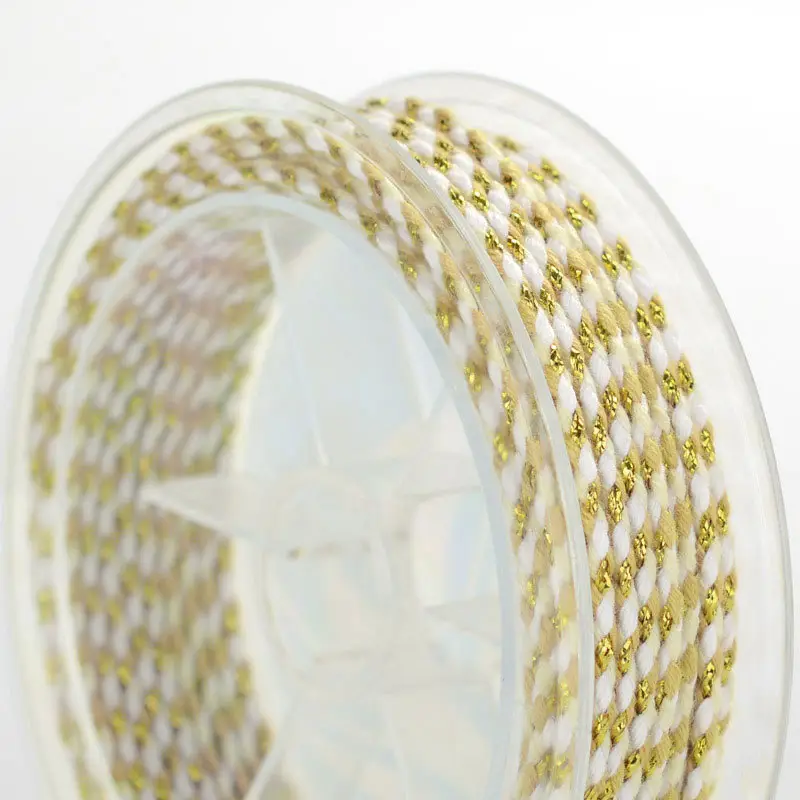 Multicolored Braided Cotton Rope for DIY Crafts