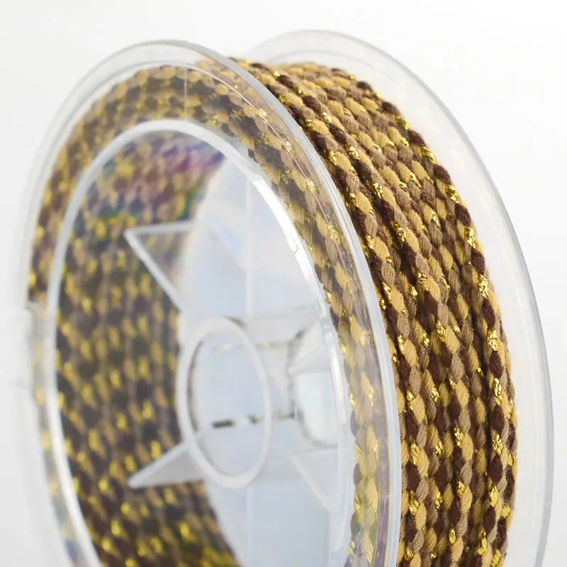 Multicolored Braided Cotton Rope for DIY Crafts