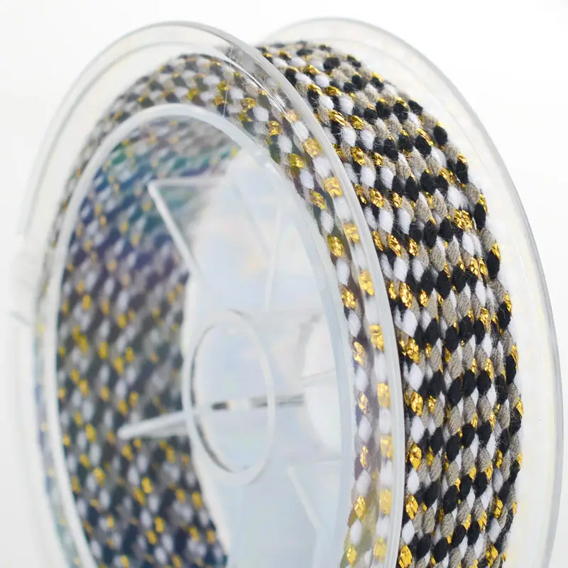 Multicolored Braided Cotton Rope for DIY Crafts