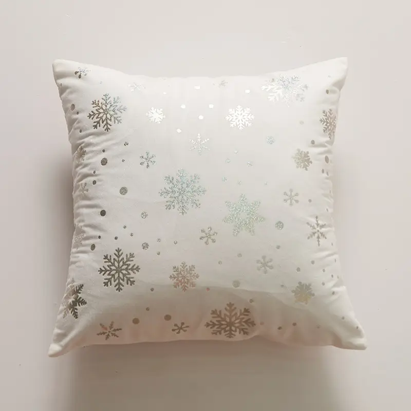2025 New Christmas Hot Silver Snowflake Pillow Cover - Image 3