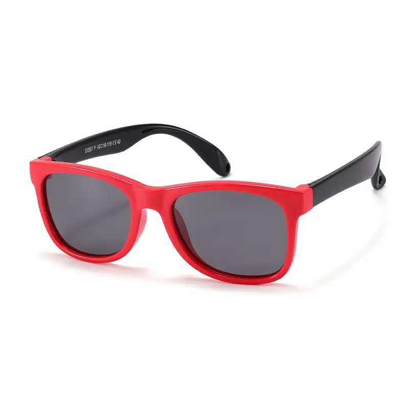 Children's Pink Silicone UV400 Sunglasses - Image 11