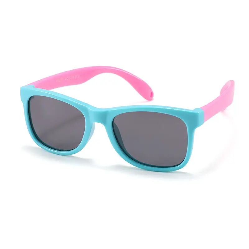 Children's Pink Silicone UV400 Sunglasses - Image 13