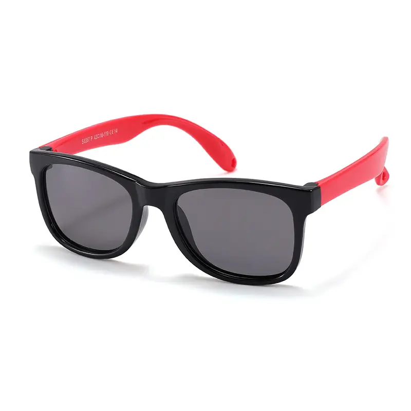 Children's Pink Silicone UV400 Sunglasses - Image 2