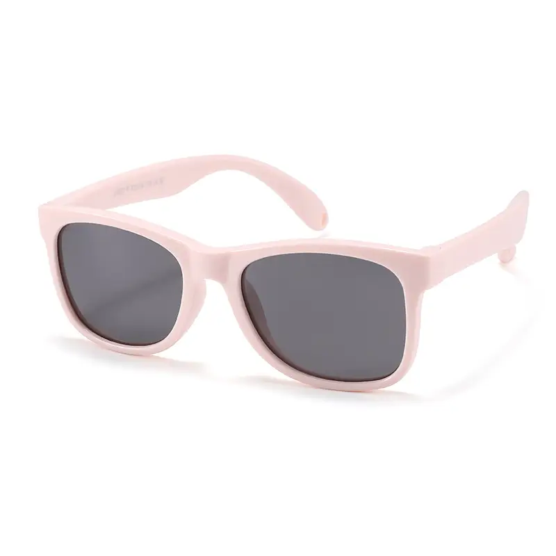 Children's Pink Silicone UV400 Sunglasses - Image 6