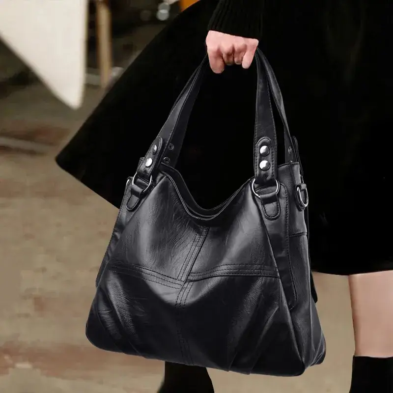 Women's Purple Leather Shoulder Bag 2025 - Image 10