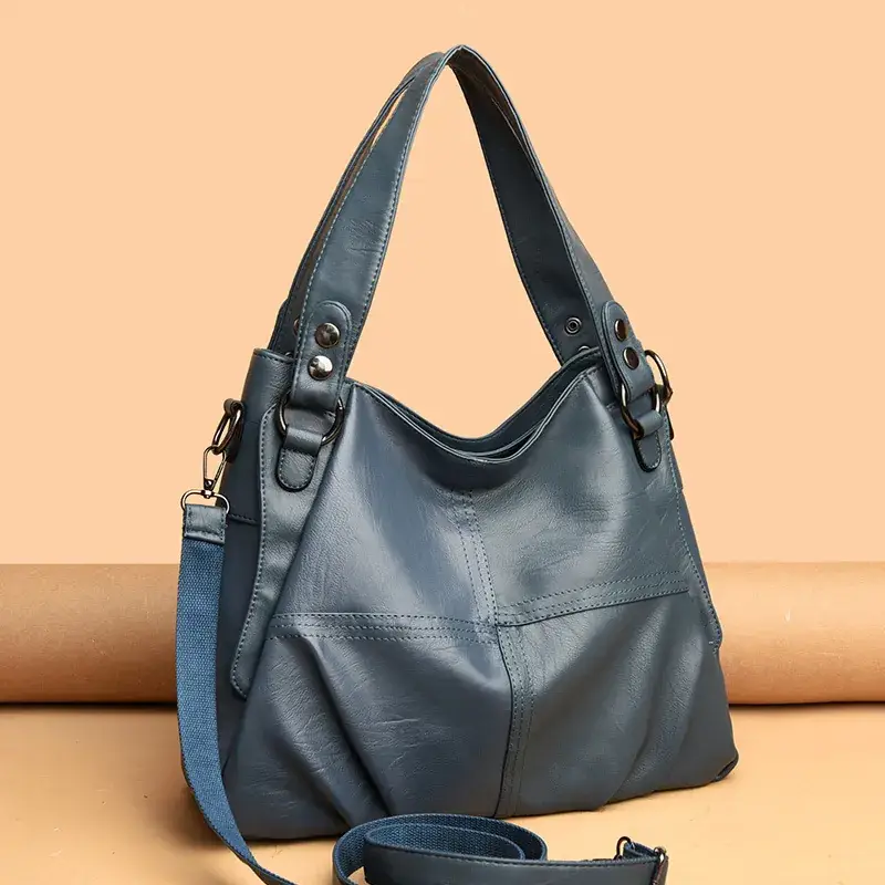 Women's Purple Leather Shoulder Bag 2025 - Image 11