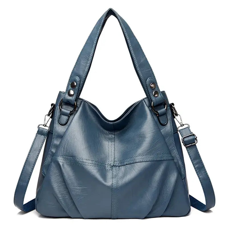 Women's Purple Leather Shoulder Bag 2025 - Image 2