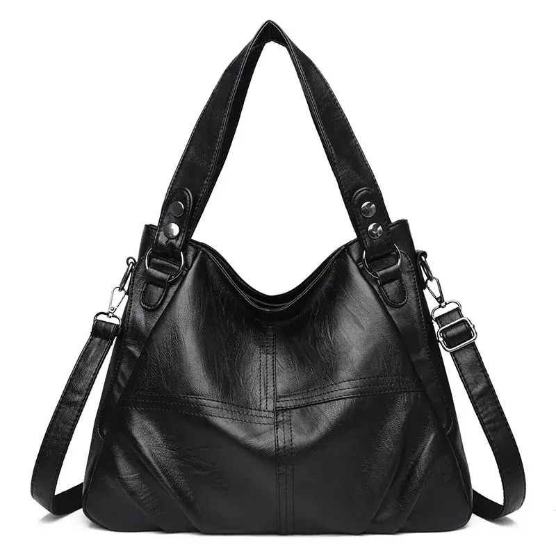 Women's Purple Leather Shoulder Bag 2025 - Image 3