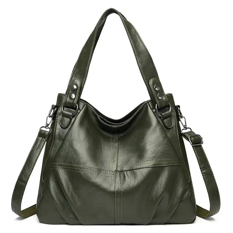 Women's Purple Leather Shoulder Bag 2025 - Image 6