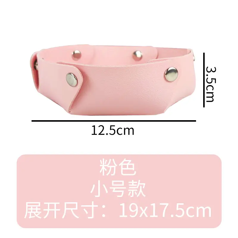 Yellow Leather Storage Box 19x17.5cm Foldable