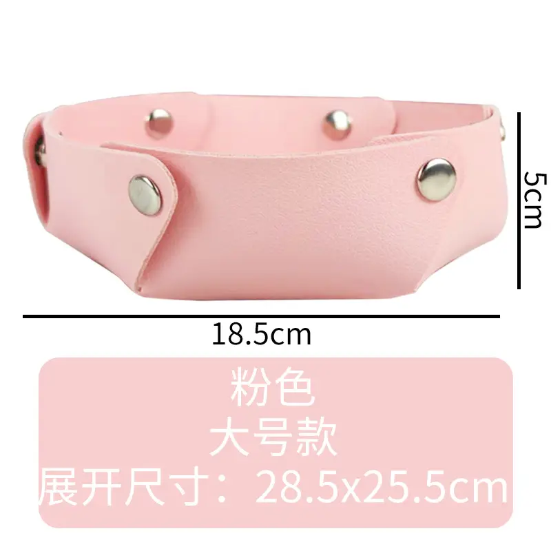 Yellow Leather Storage Box 19x17.5cm Foldable