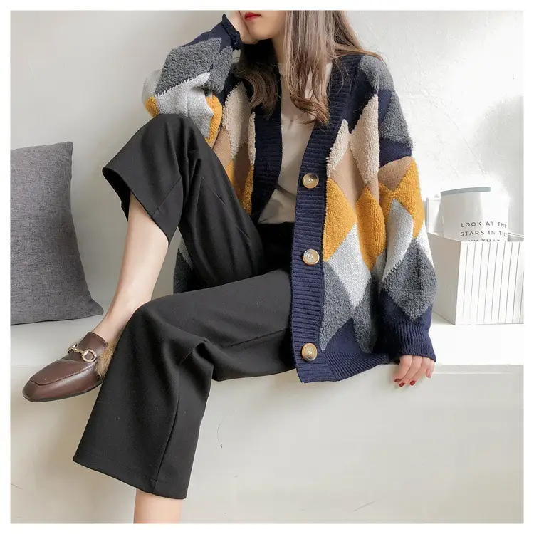 2025 Korean Style Knitted Cardigan Women Loose Fit — feature 10