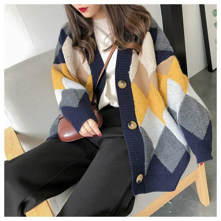 2025 Korean Style Knitted Cardigan Women Loose Fit — feature 11
