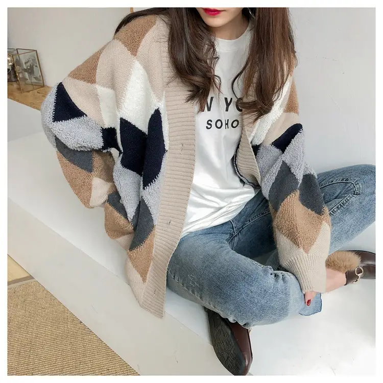 2025 Korean Style Knitted Cardigan Women Loose Fit — feature 4