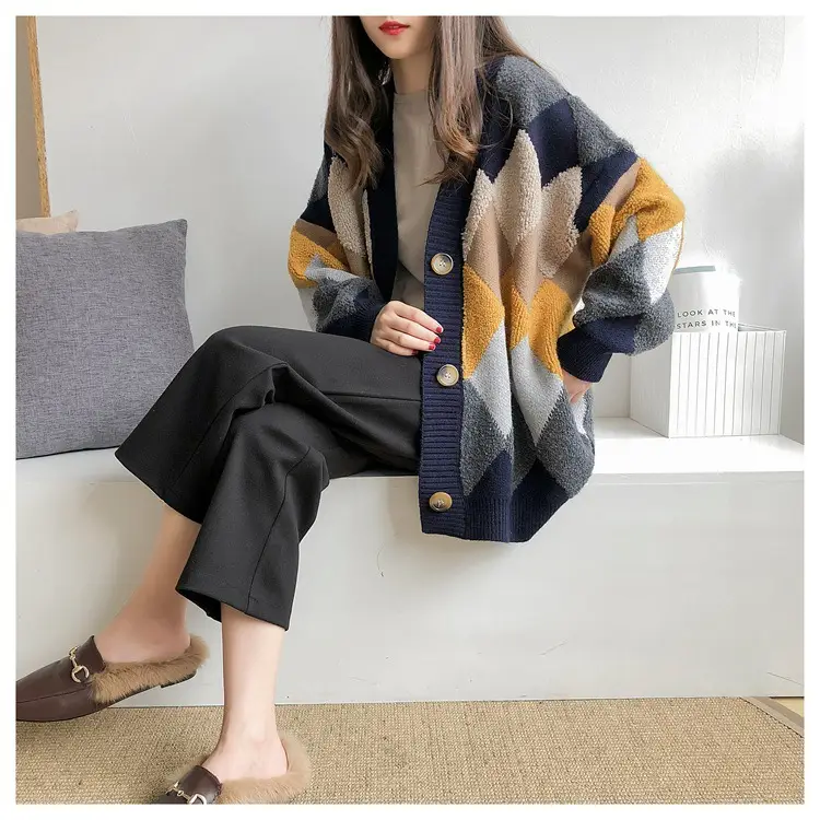 2025 Korean Style Knitted Cardigan Women Loose Fit — feature 9