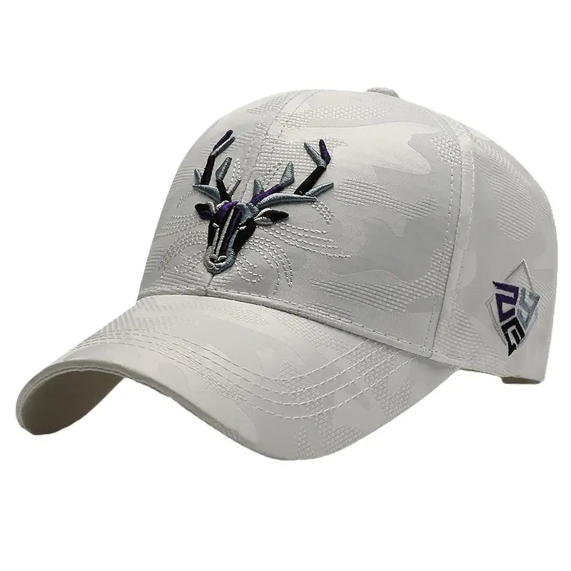 Women Seiko Embroidered Elk Cap Black White Spring Autumn - Image 9