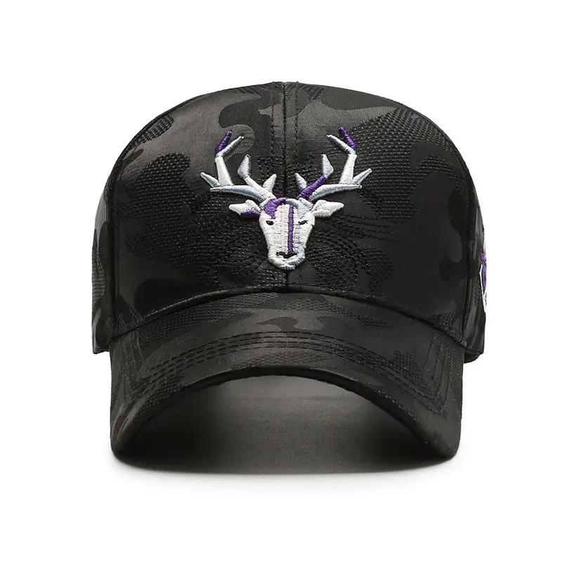 Women Seiko Embroidered Elk Cap Black White Spring Autumn - Image 10