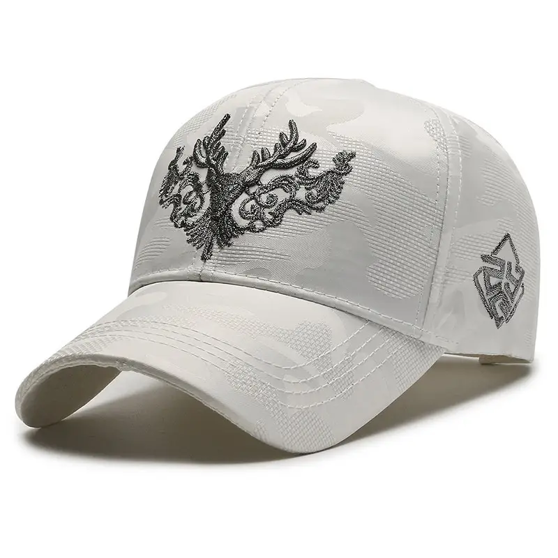 Women Seiko Embroidered Elk Cap Black White Spring Autumn - Image 6