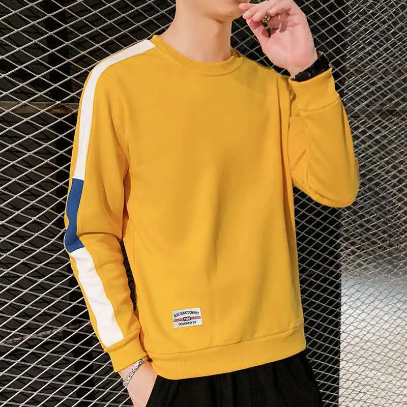 Men Green Graphic Long Sleeve Crew T-Shirt - Image 9