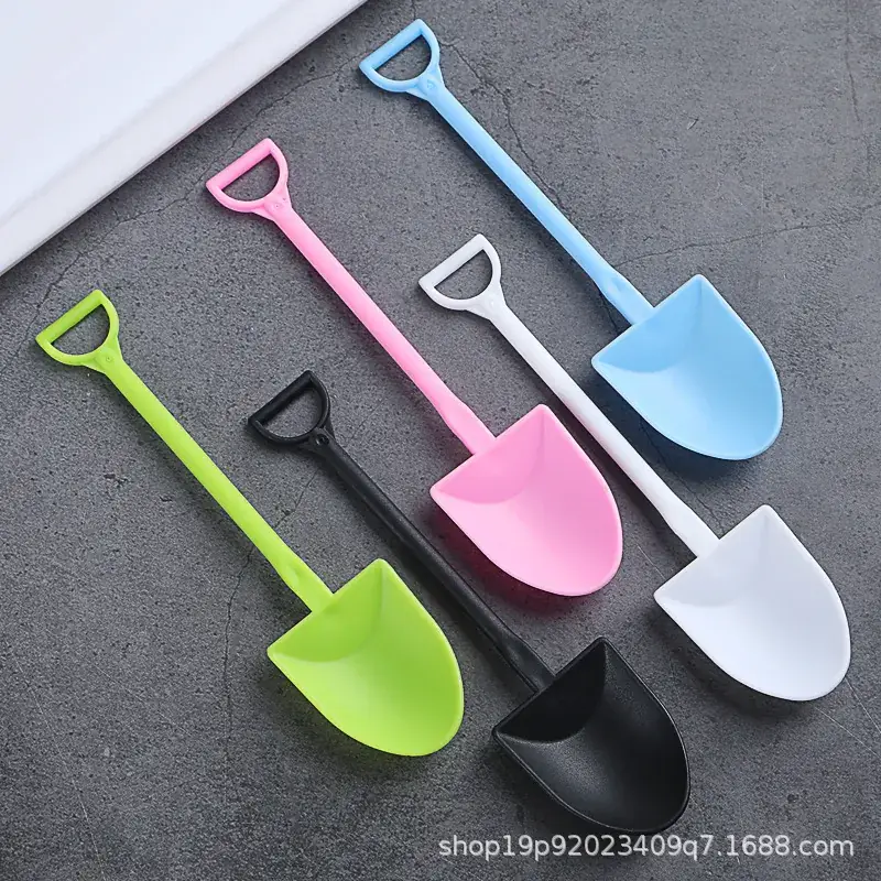 Disposable Plastic Ice Cream Shovel Spoon Set - Image 12