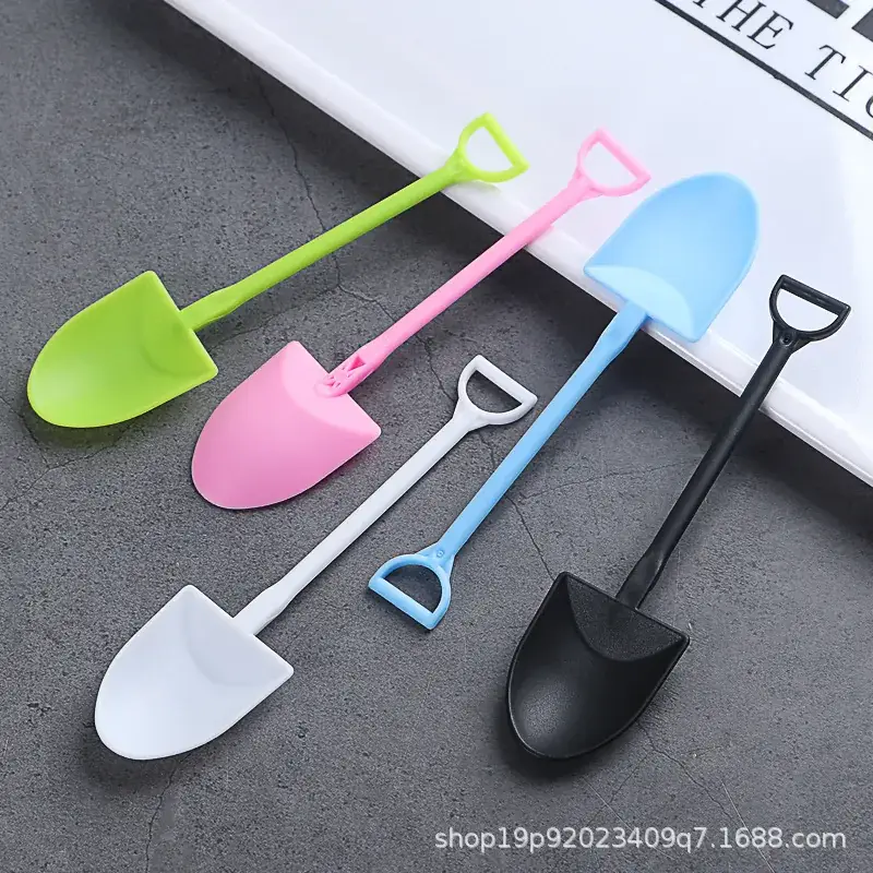 Disposable Plastic Ice Cream Shovel Spoon Set - Image 13