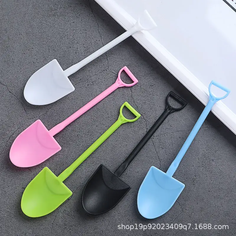 Disposable Plastic Ice Cream Shovel Spoon Set - Image 14
