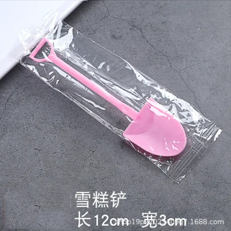 Disposable Plastic Ice Cream Shovel Spoon Set - Image 10