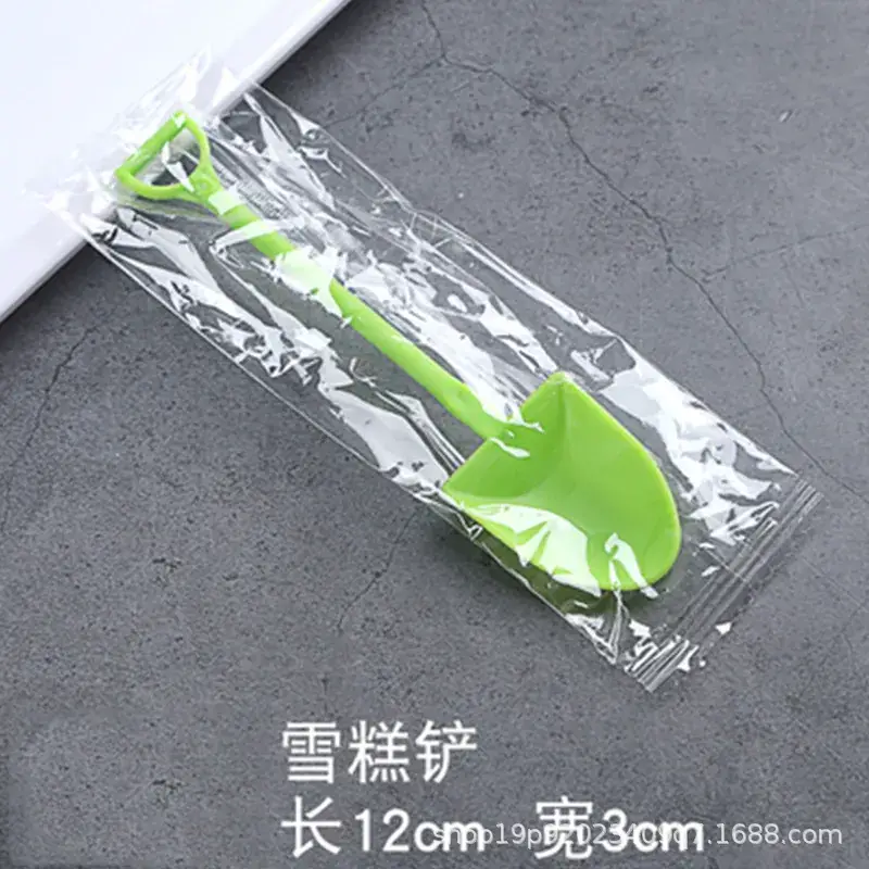 Disposable Plastic Ice Cream Shovel Spoon Set - Image 6