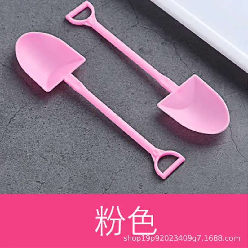 Disposable Plastic Ice Cream Shovel Spoon Set - Image 9