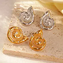 Twisted Stainless Steel C-Shape Earrings Set — feature 11
