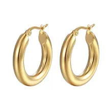 Twisted Stainless Steel C-Shape Earrings Set — feature 23