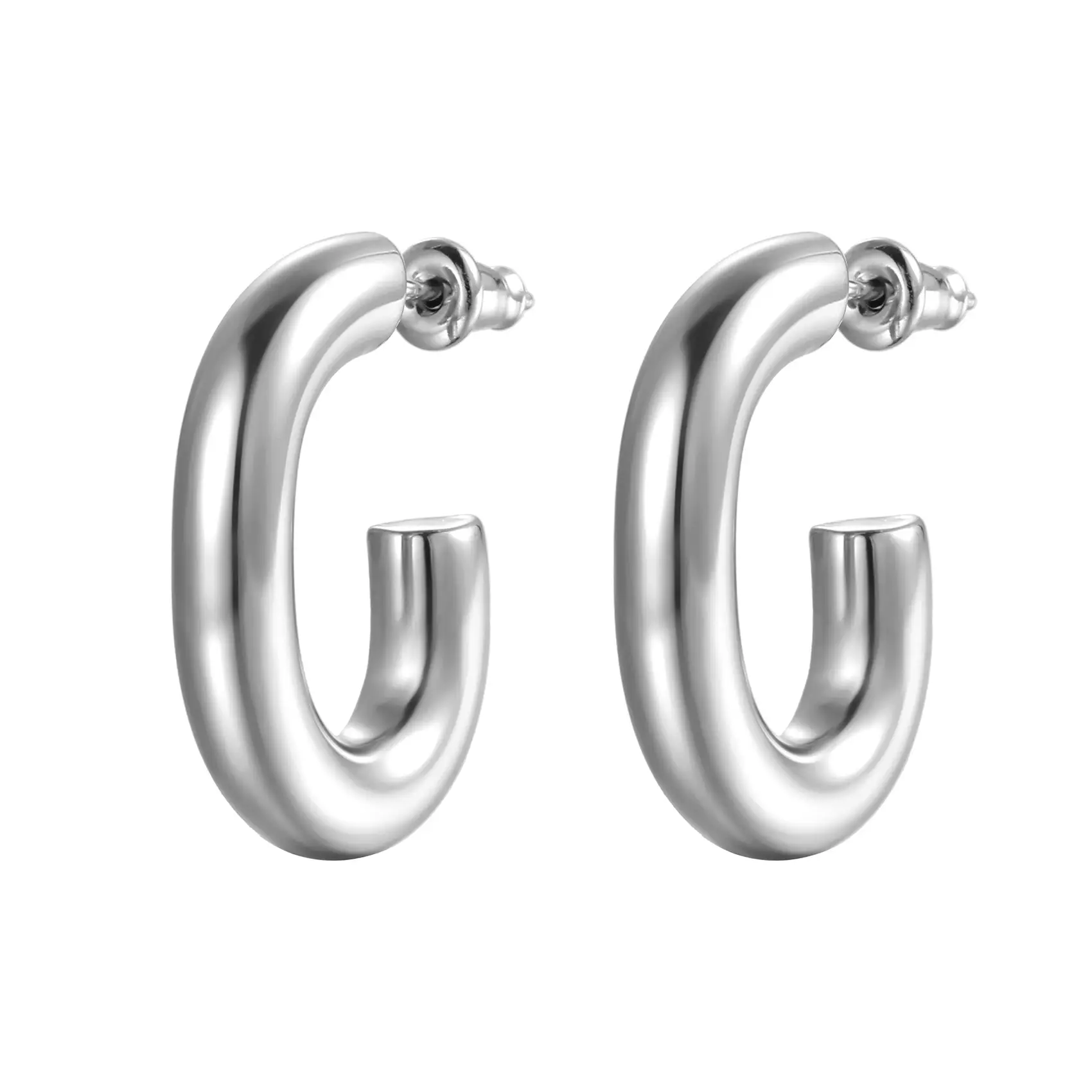 5.0 oval C- shaped steel color MS-071