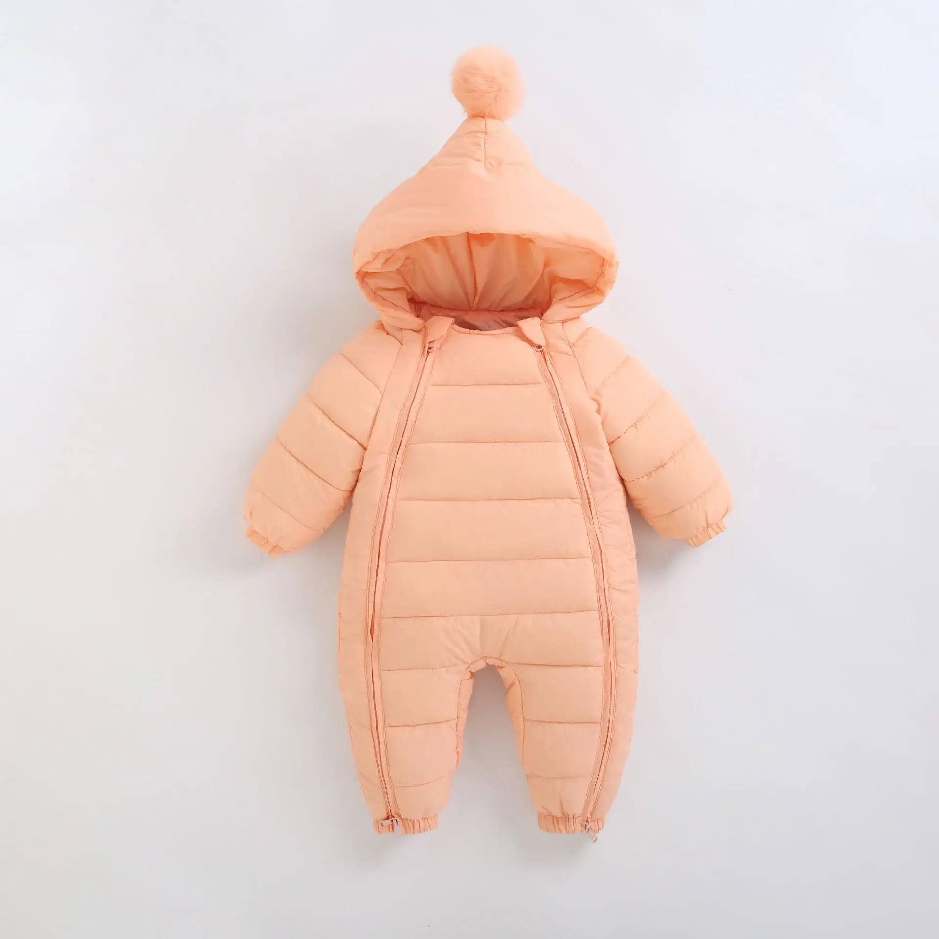 Baby Hooded Puffer Suit Black Winter Toddler - Image 5