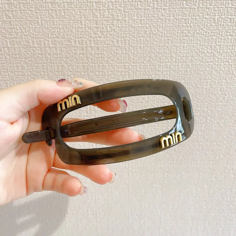 French Style Oval Clamp Hairpin for Women