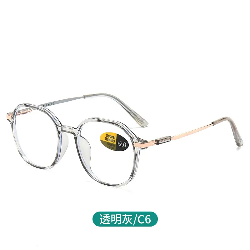 Anti-Blue Light Reading Glasses for Men Women Clear C2 Frame - Image 6