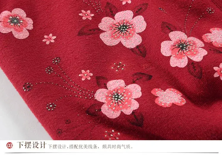 Autumn & Winter Cardigan Sweater for Elderly Women Thickened Warm Wool — feature 16
