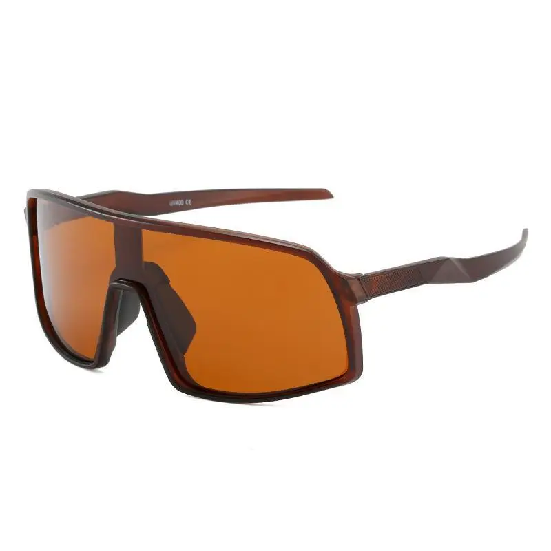 Women Windproof Polarized Cycling Sunglasses Brown Orange - Image 12