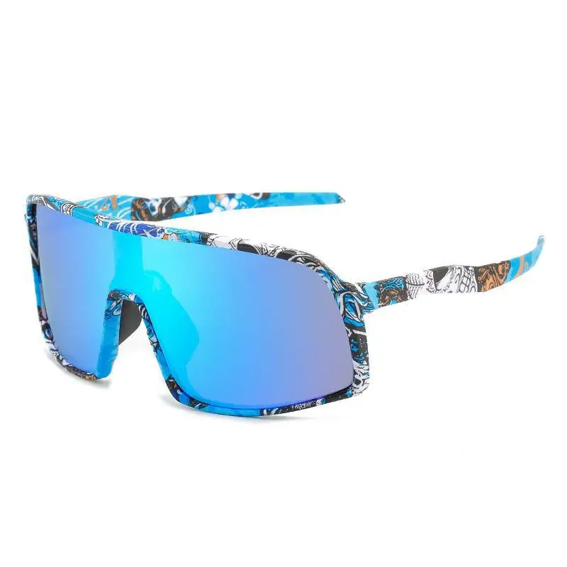 Women Windproof Polarized Cycling Sunglasses Brown Orange - Image 6