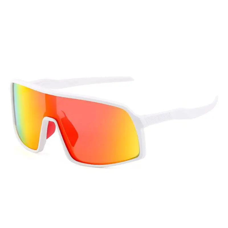 Women Windproof Polarized Cycling Sunglasses Brown Orange - Image 9