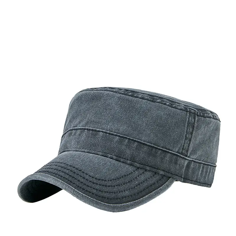 Men's Blue Denim Baseball Cap Retro Large Head - Image 10
