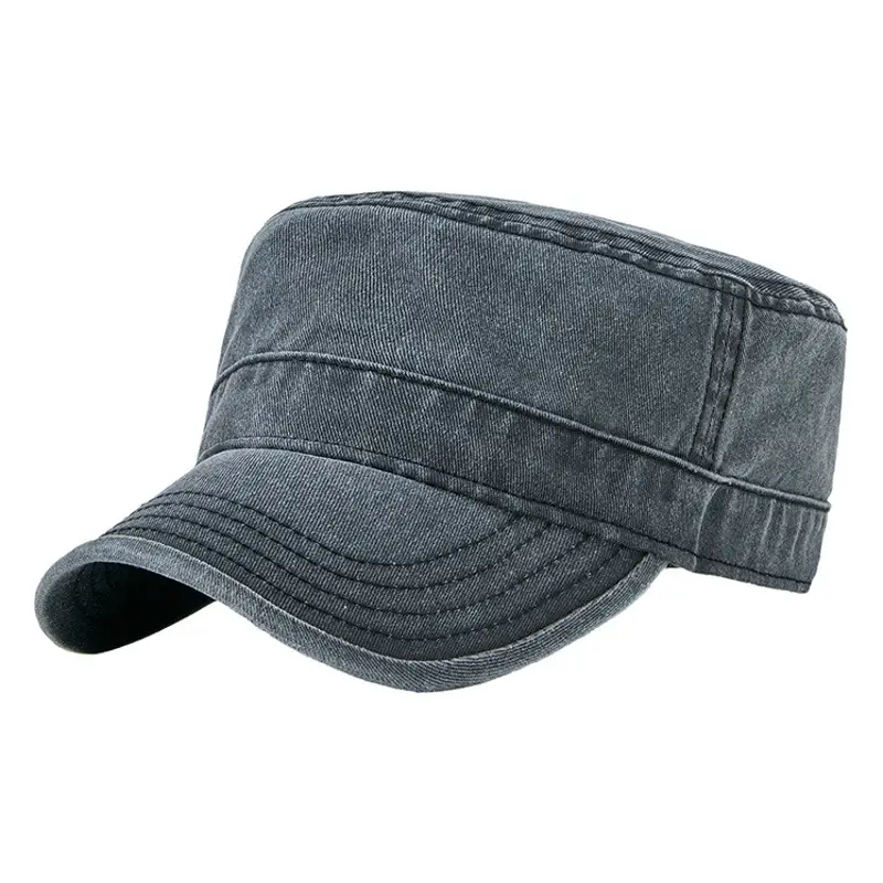 Men's Blue Denim Baseball Cap Retro Large Head