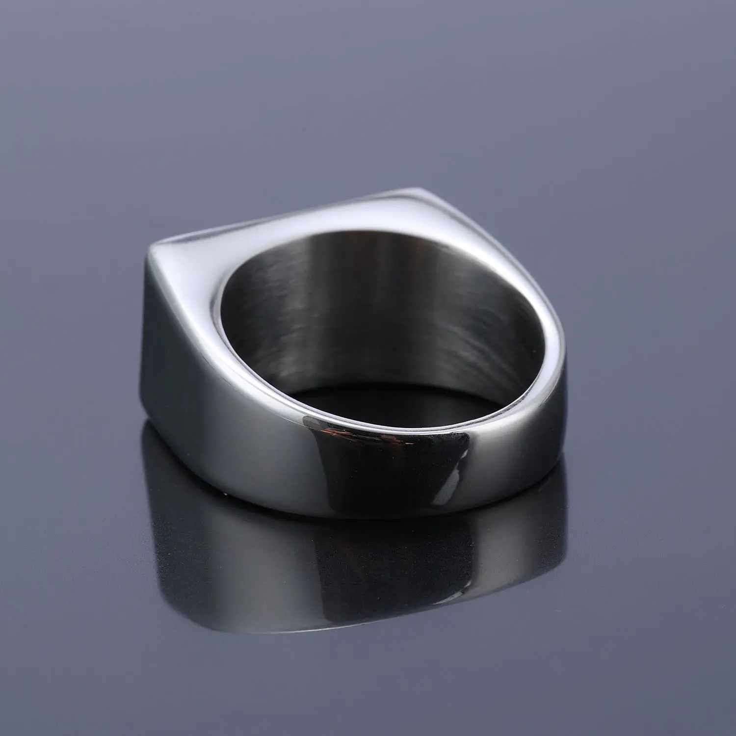 Titanium Steel Men's Pistol Ring Motorcycle Style Fashion Ring - Image 7
